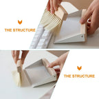 Mini Natural Wood Window Brush Set – Small Handheld Sweeper for Home Kitchen