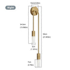 Modern LED Wall Lamp – Minimalist Black and Gold Lighting for Home Decor