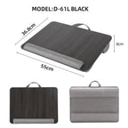 Portable Wooden Laptop Bed Desk – 15 Inch Lap Tray with Cushion for Study