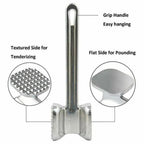 Stainless Steel Meat Tenderizer – Double-Sided Heavy Duty Hammer for Kitchen