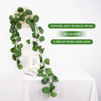 Artificial Ivy Leaf Garland – 2.1M Silk Hanging Vine for Home Garden Decor