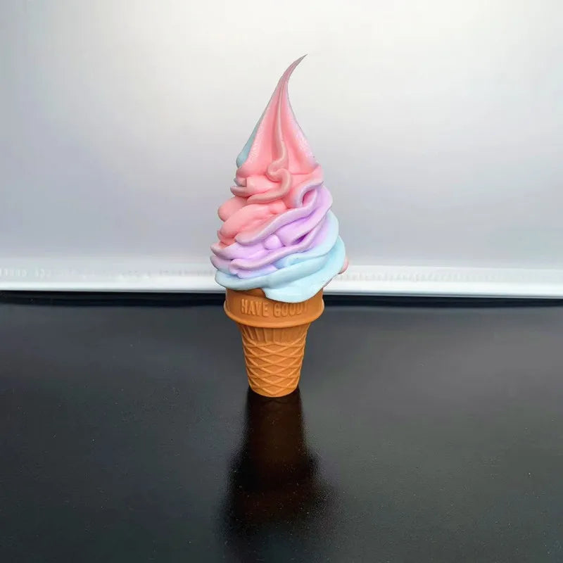 Realistic 15cm Fake Ice Cream Cake – Decorative Prop for Shop Cafe Photography