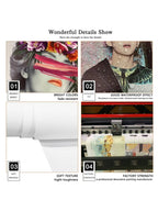 Justin Bieber Canvas Wall Art – Retro Hip Hop Music Poster for Home Decor