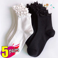 Ruffled Cotton Ankle Socks – Kawaii Lolita Accessories for Women
