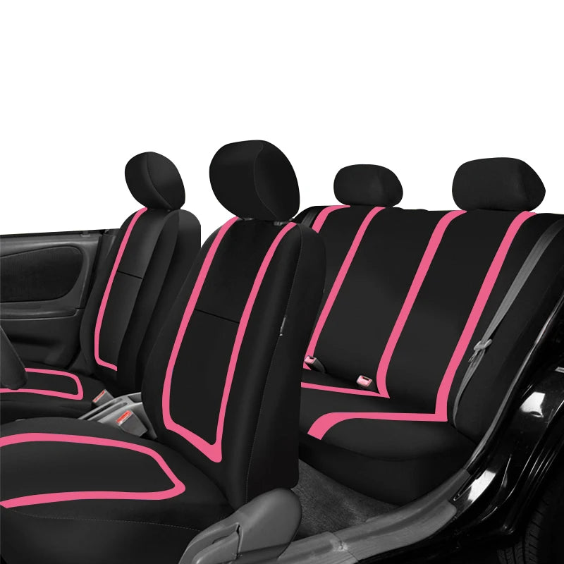 Universal Fabric Car Seat Covers – Breathable Polyester for Truck and SUV