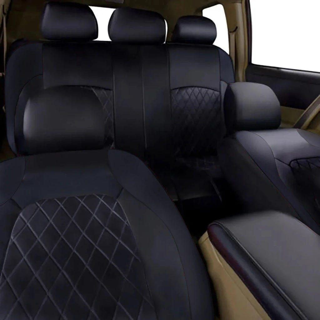 Waterproof PU Leather Car Seat Cover – All Season Full Coverage for SUV Sedan