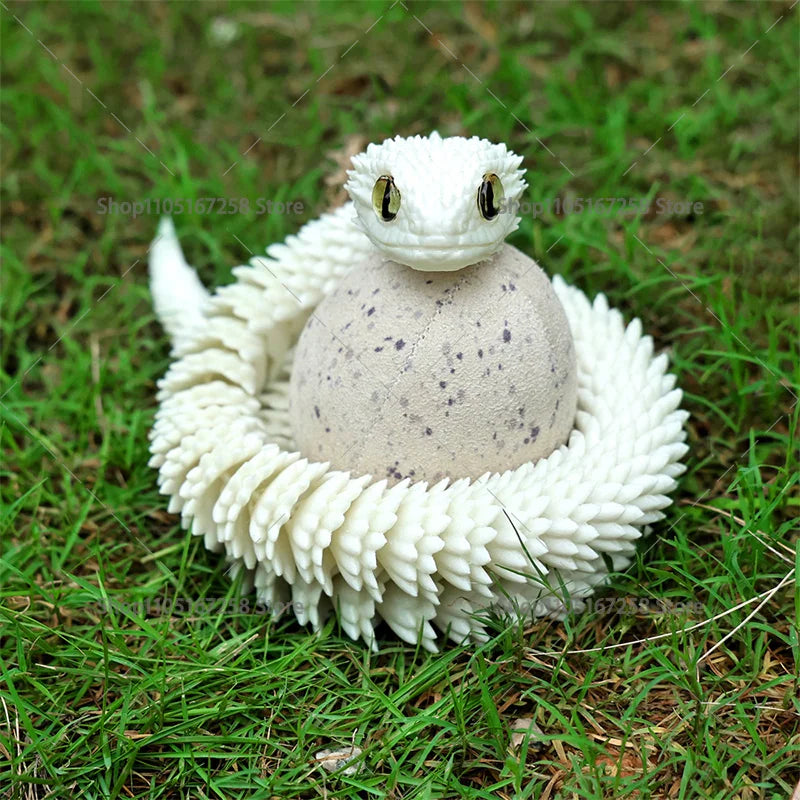 60cm 3D Printed Articulated Snake – Luminous Realistic Desktop Ornament