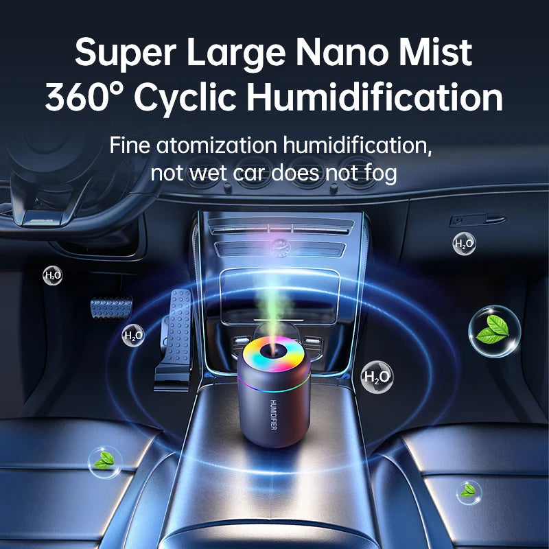 Mini USB Air Humidifier – Portable Essential Oil Diffuser for Car and Home