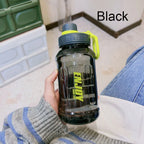 Large Capacity Water Bottle – Solid Color Tumbler for Outdoor Fitness