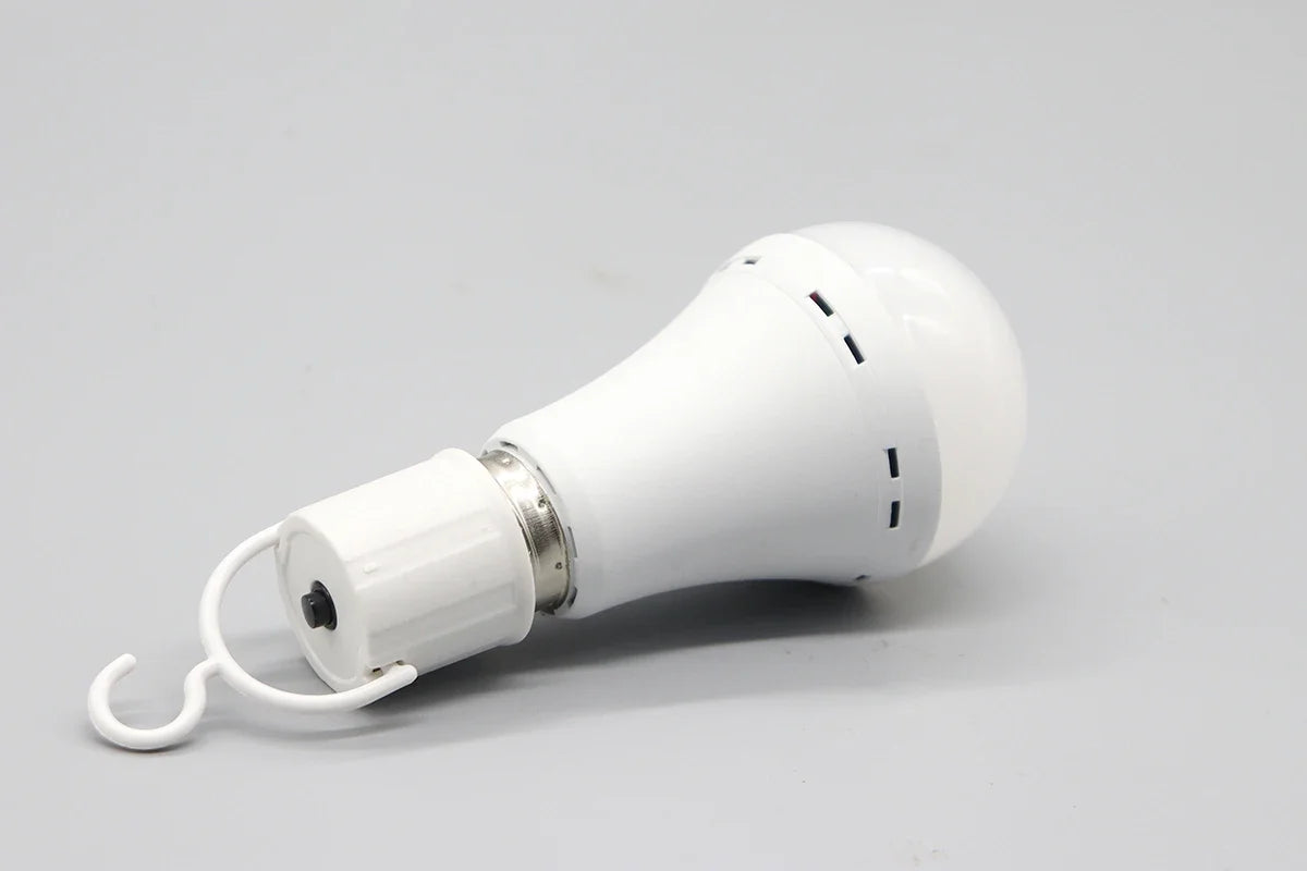 Rechargeable LED Emergency Bulb – Portable 7W Light for Camping and Home Power