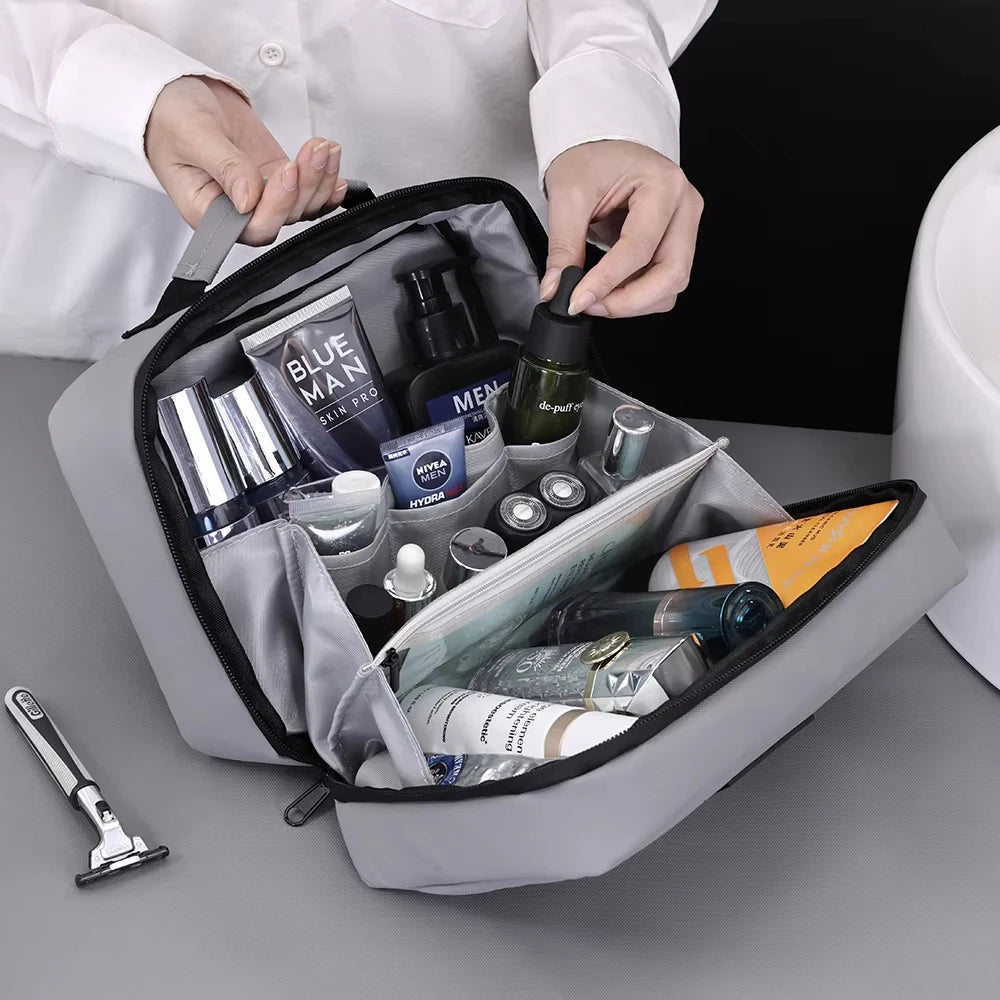 Large Waterproof Toiletry Bag – Portable Travel Organizer for Men and Women