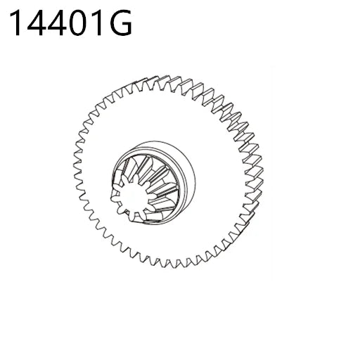 RC Car Spare Parts – Differential Shock and Tire Set for 1/14 Scale Models