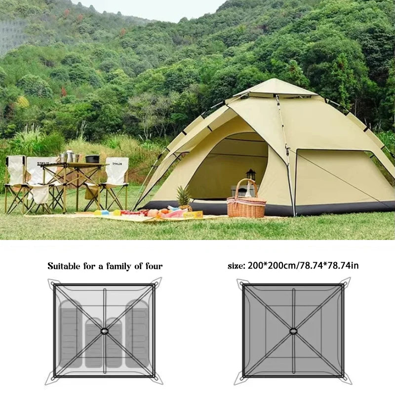Automatic Camping Tent – Waterproof Double-Deck Shelter for Outdoor Travel