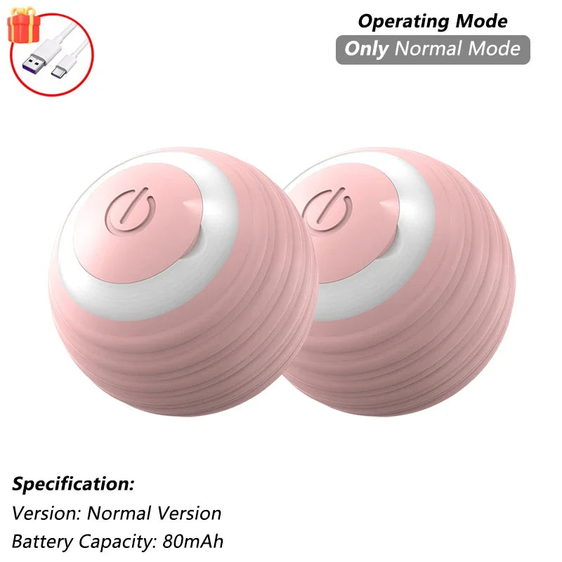 Interactive Rolling Cat Ball – Rechargeable Smart Toy for Pet Exercise