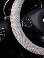 Breathable Mesh Car Steering Wheel Cover – Comfortable Grip for Women