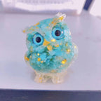 Crystal Owl Ornament – Natural Gemstone Figurine for Home Decor and Aquarium