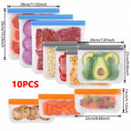 Silicone Food Storage Bags – Leakproof Reusable Containers for Freezer Kitchen