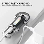 Rechargeable COB Keychain Flashlight – Portable Pocket Light for Camping