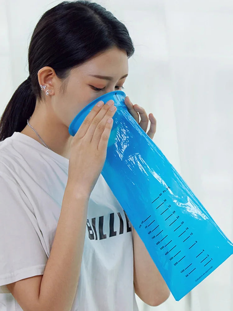 Disposable Vomit Bags – 1000ml Portable Pouches for Travel and Motion Sickness