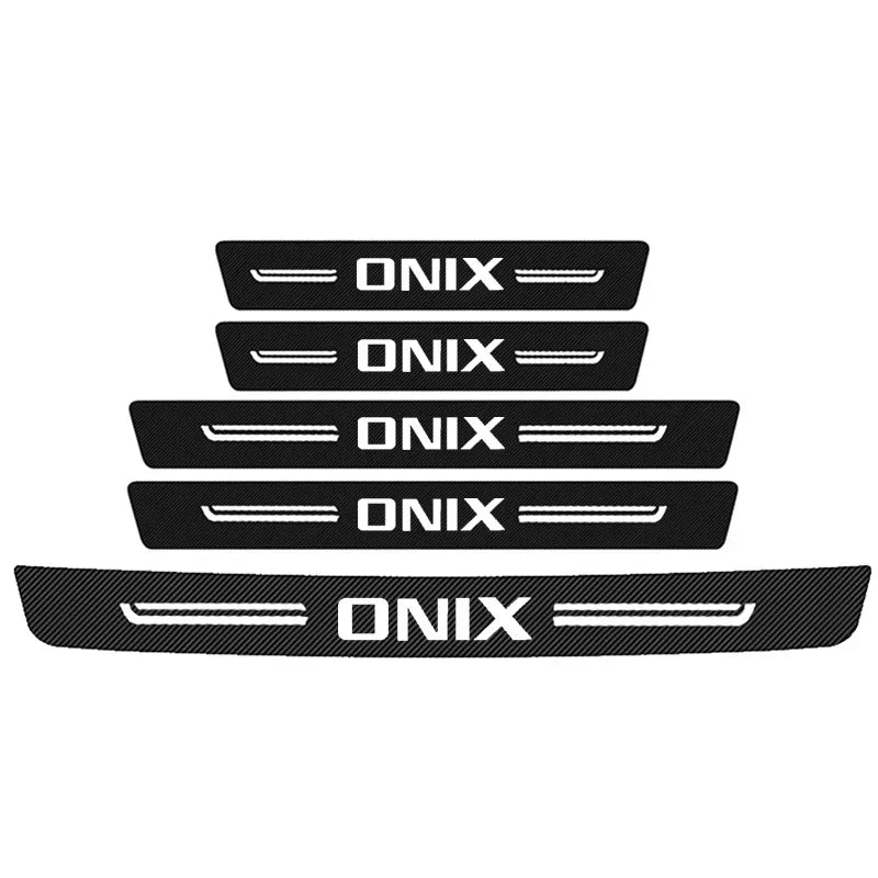 Carbon Fiber Door Sill Guards – Anti-Scratch Protection for ONIX Vehicles