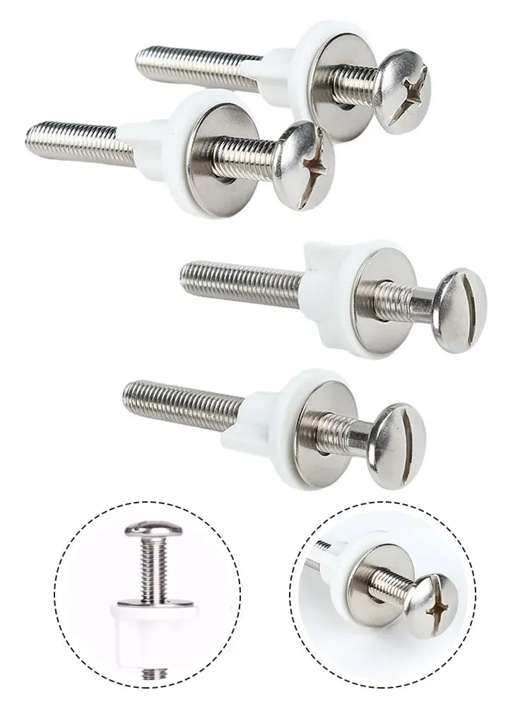 Toilet Seat Fixing Kit – Universal Replacement Screws for Bathroom Repairs
