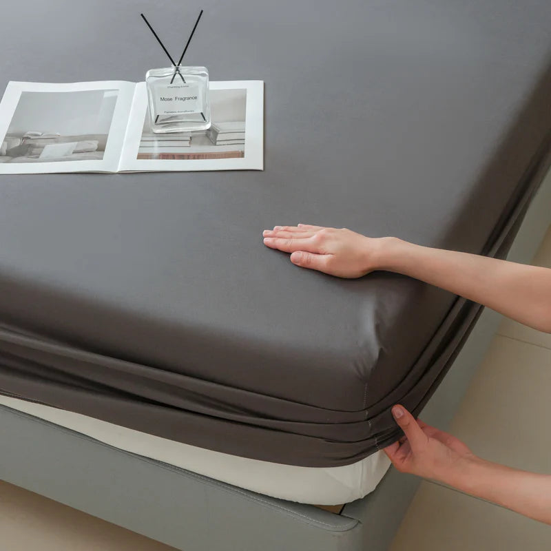 Waterproof Fitted Mattress Protector – Elastic Bed Cover for Home Bedding