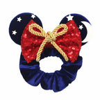 Velvet Sequin Mouse Ear Scrunchies – Elastic Hair Accessories for Kids Party