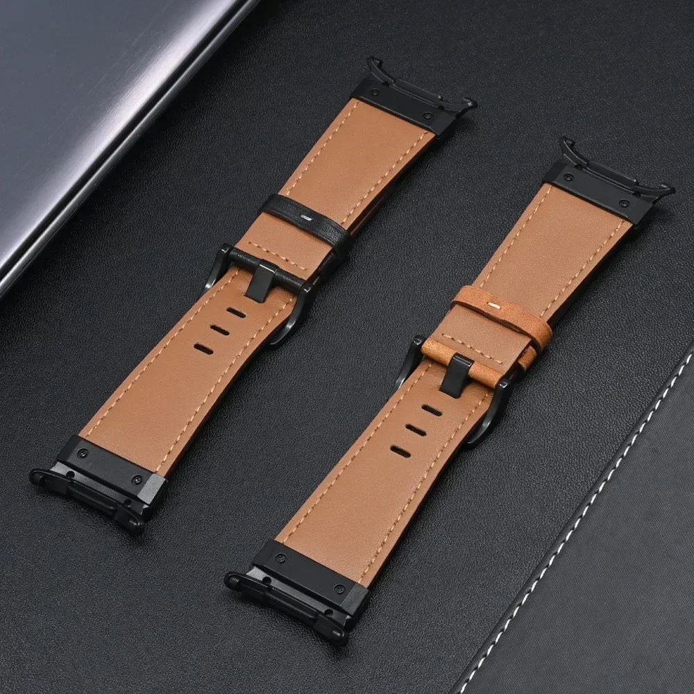 Luxury Leather Watch Band – 47mm Replacement Strap for Samsung Galaxy Ultra