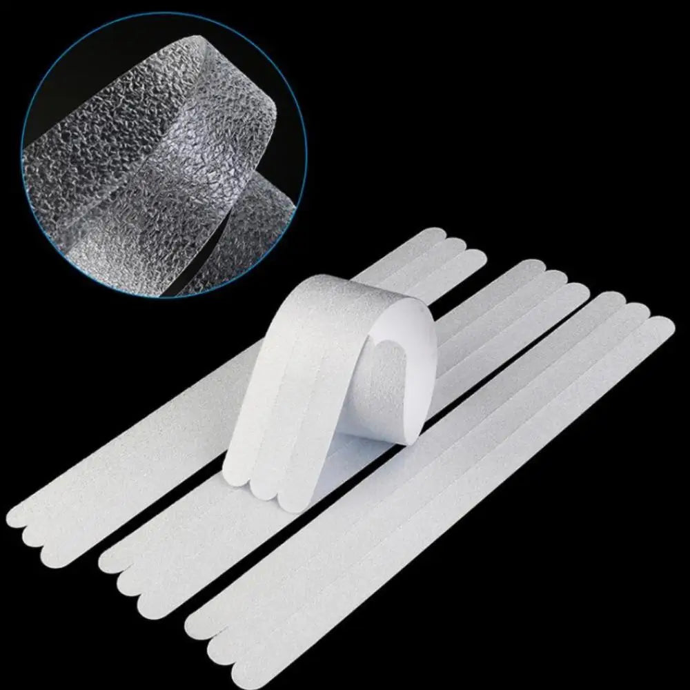 Transparent Anti-Slip Strips – Adhesive Safety Treads for Bathtubs and Stairs