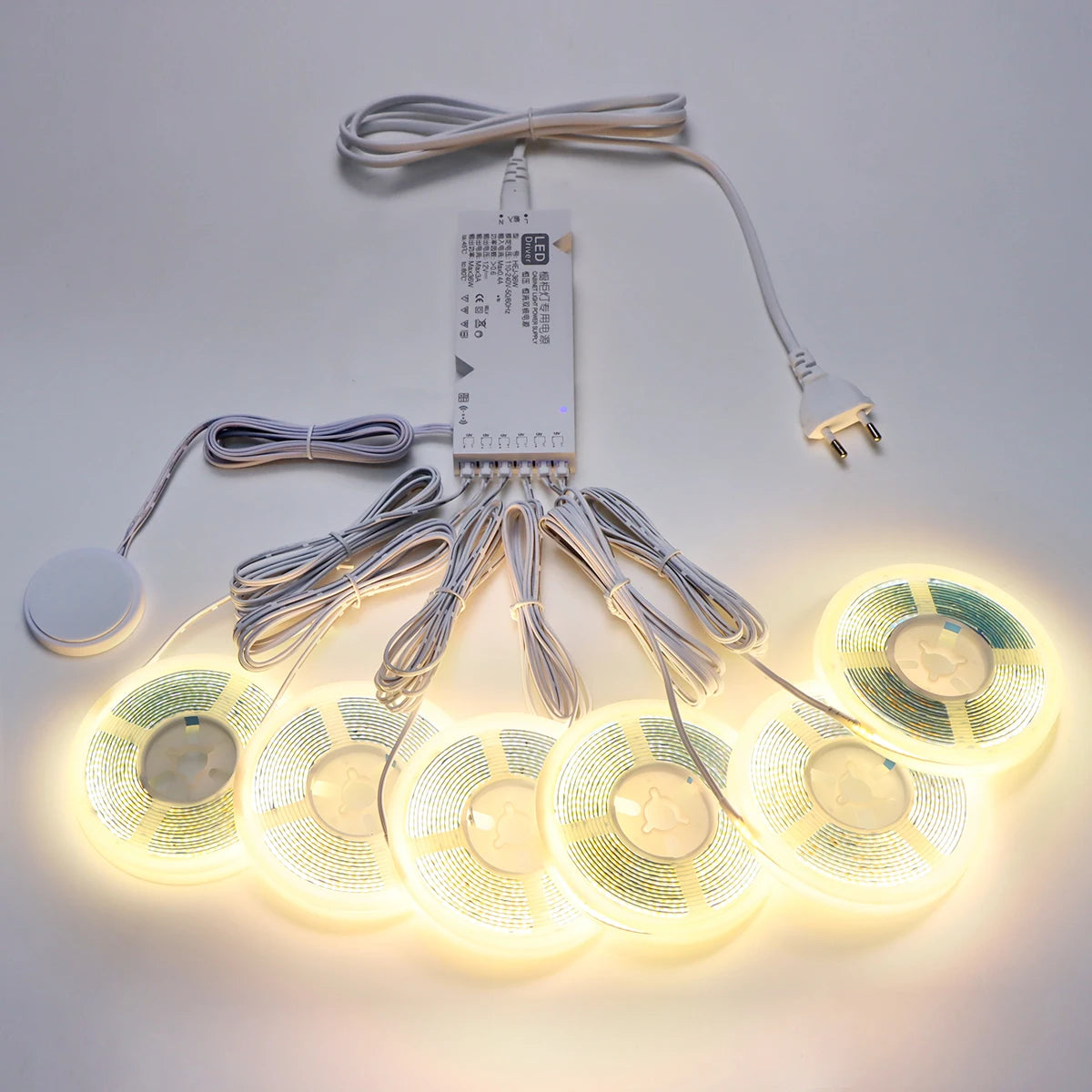COB LED Strip Lights – Motion Sensor Under Cabinet Lamp for Closet Wardrobe