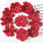 Artificial Cherry Blossom Heads – Silk Floral Decor for Weddings and DIY