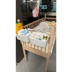Bedside Hanging Storage Basket – Large Capacity Crib Organizer for Nursery