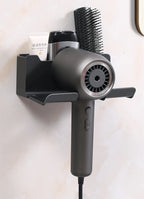 Bathroom Wall Organizer – Hair Dryer Holder with Storage Baskets for Vanity