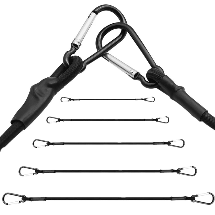 Elastic Bungee Cords with Hooks – Heavy Duty Tie Down for Car Roof Racks