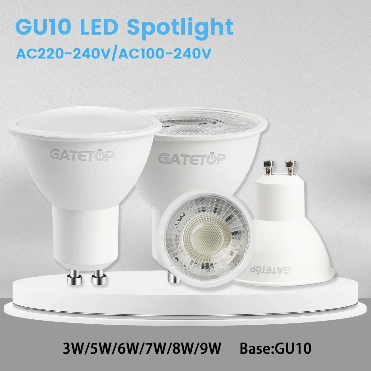 GU10 LED Spotlight Bulbs – Energy Efficient Lighting for Home Replacement