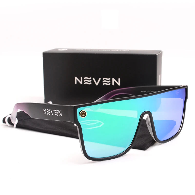 Square Conjoined Lens Sunglasses – UV400 Gradient Eyewear for Outdoor Cycling
