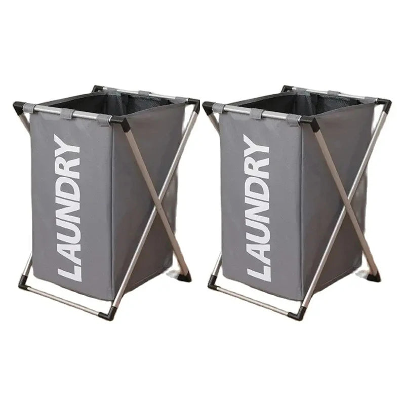 Foldable Grid Laundry Basket – Waterproof Storage for Clothes and Toys