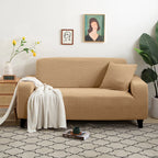 Jacquard Stretch Sofa Cover – Elastic Slipcover for L Shape and Standard Couches