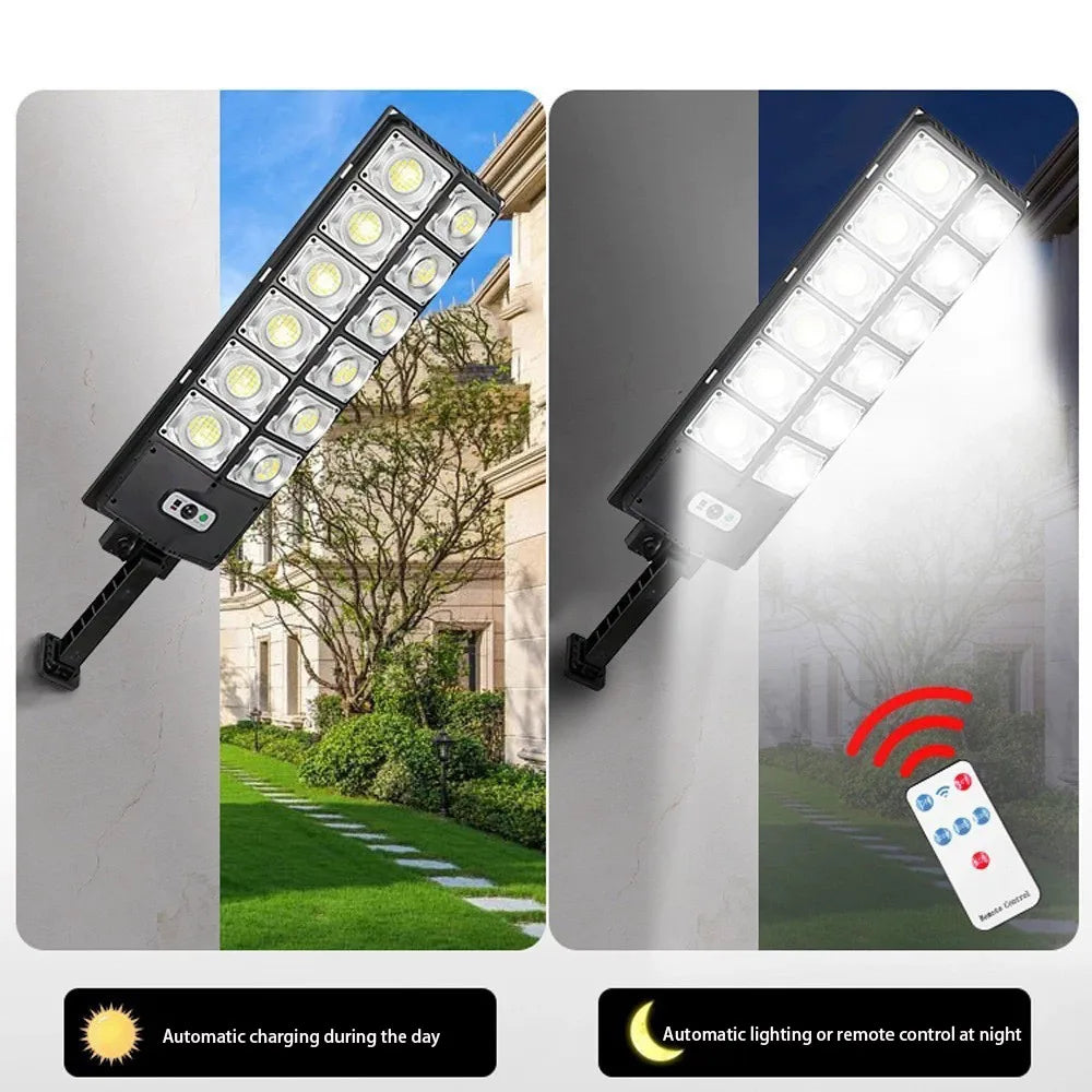 Solar LED Wall Lamp – Motion Sensor Security Light for Outdoor Garden