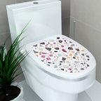 Decorative Toilet Seat Decal – Underwater Sea Shell Art for Bathroom Decor