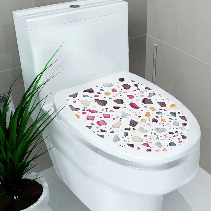 Decorative Toilet Seat Decal – Underwater Sea Shell Art for Bathroom Decor