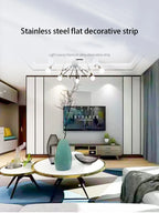 Stainless Steel Decorative Wall Strips – Titanium Mirror Finish for Home Decor