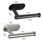 Stainless Steel Toilet Paper Holder – Self-Adhesive Wall Mount for Bathroom