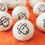 Reusable Wool Dryer Balls – Natural Fabric Softener for Laundry Wrinkle Reduction