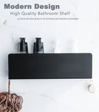 Aluminum Bathroom Shelf – Wall Mounted Storage Rack for Shower and Kitchen