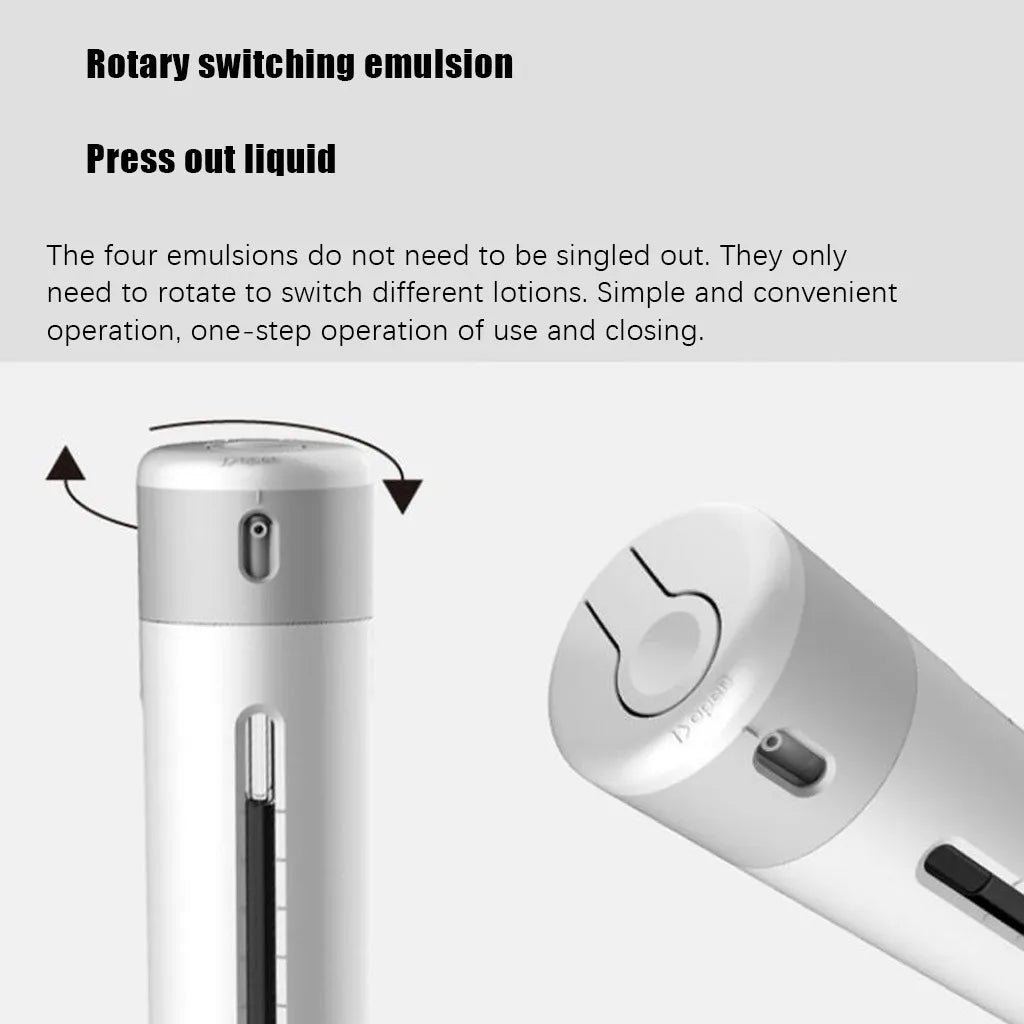 4-in-1 Travel Dispenser – Leakproof Sub-bottle for Shampoo and Lotion