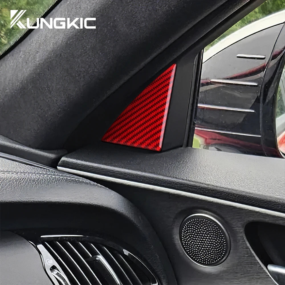 Carbon Fiber Door Triangle Trim – Interior Accessories for Kia Stinger