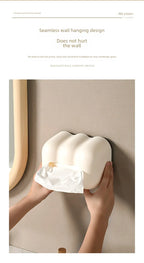 Cloud Tissue Box Holder – Wall Mounted Decorative Ornament for Home and Car