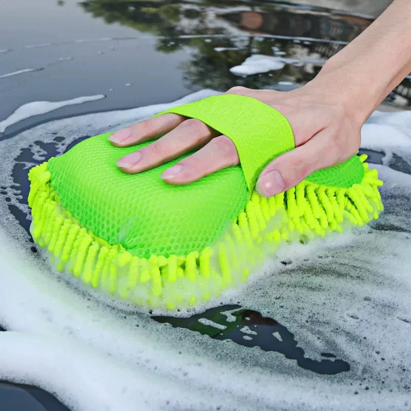 Microfiber Car Wash Sponge – Scratch-Free Mitt for Auto Detailing