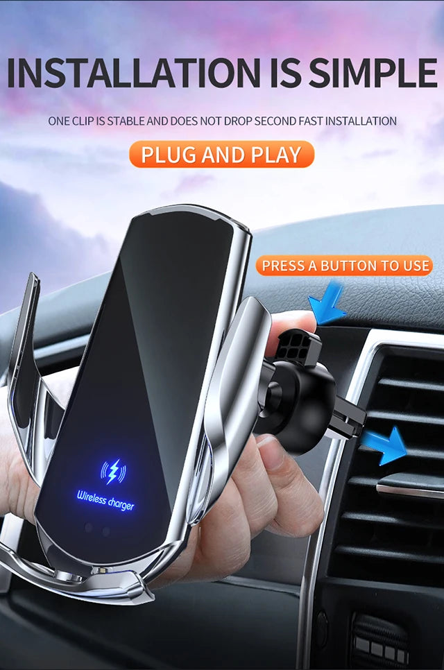 Wireless Car Phone Mount – Adjustable Bracket for Mercedes Benz W204